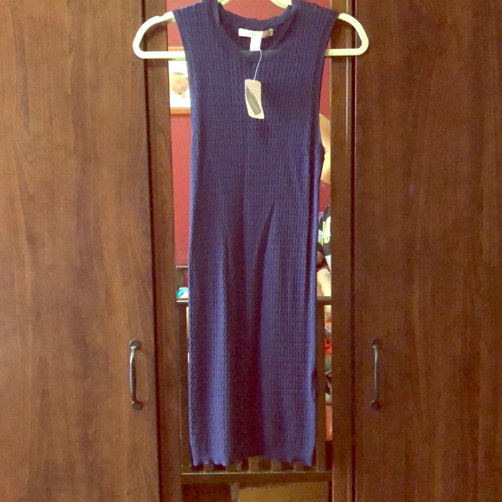 Super Cute Navy Blue Tight Knee Length Dress!